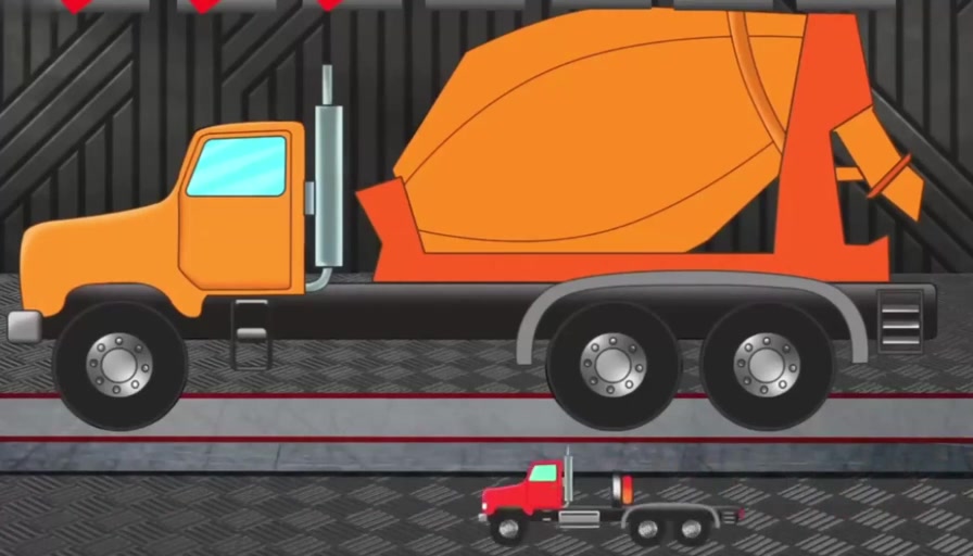  b>儿童车 /b>:工程车 b>动画 /b>水泥搅拌车