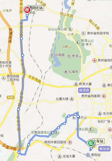 贵阳261路公交车路线图图片