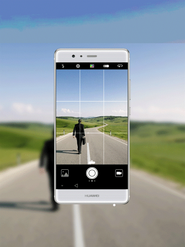 华为手机mate9相机可以设置九宫格吗?