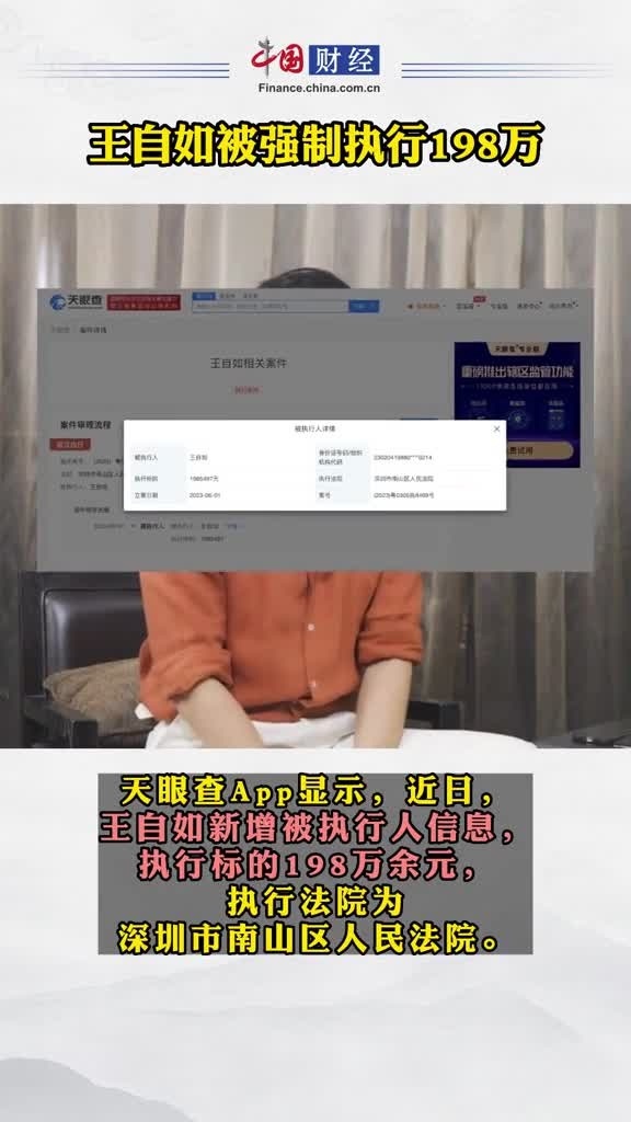 王自如遭强制执行3383万，高消费受限：旅游度假与G字头高铁均成奢望,王自如,限制消费,法律文书,强制执行,经济纠纷,措施,第1张