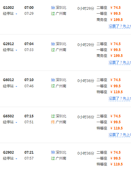 深圳北站到广州南站的高铁会经过东莞站吗?