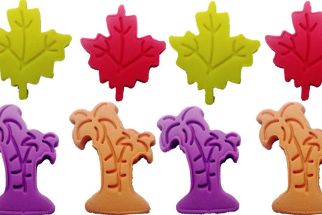 培乐多彩泥趣味diy 手工制作椰子树和 树叶图案 彩泥球!