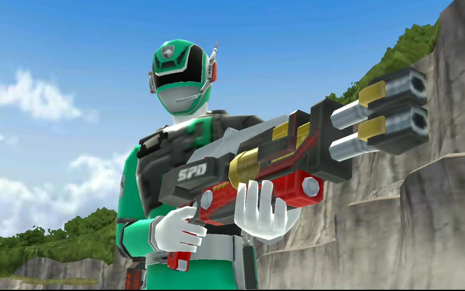 超级战队传奇战队 特搜战队 特搜绿 swat模式必杀技