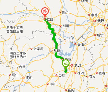 湖南韶山离宜昌有多少公里?