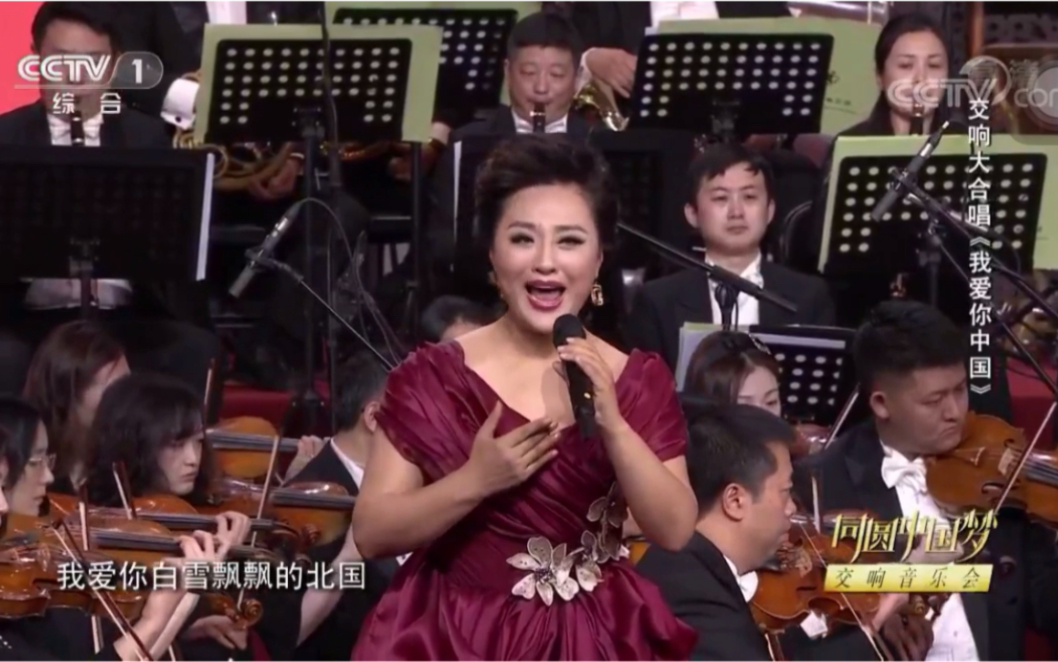 [图]同圆中国梦 交响音乐会 中国女高音歌唱家周晓琳演唱 《我爱你中国》