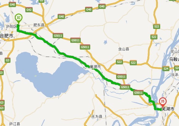 合肥离芜湖多远
