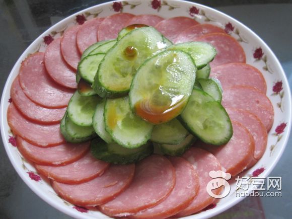 黄瓜火腿凉拌菜的做法