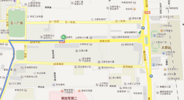 太原市856路公交车在火车站的哪个方位发车?