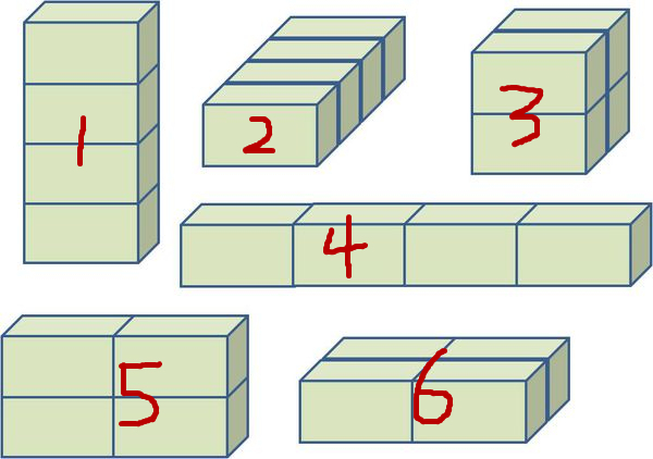 五个长方体摆法图片图片