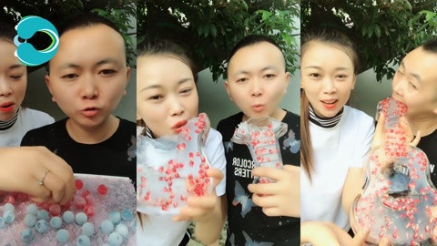 吃冰达人夫妻:吃吉他冰,冰沙,葡萄冰以及冰面膜!
