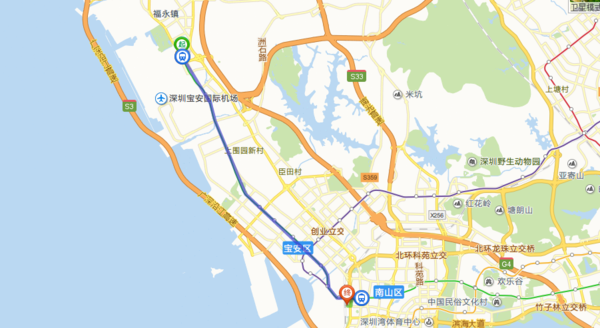 寶安機場東地鐵站到深圳西火車站怎麼坐地鐵?需要多長時間?多少錢?