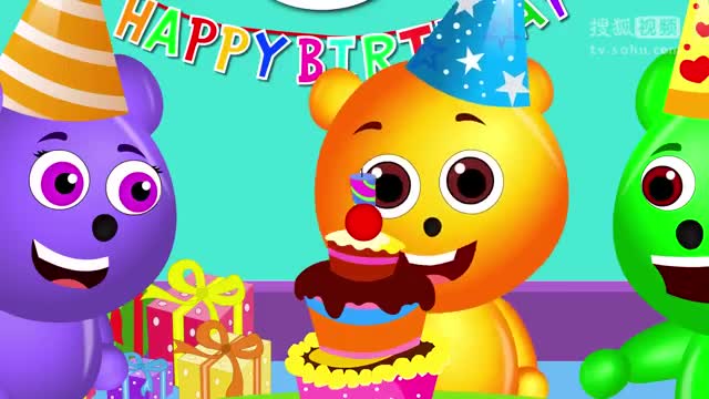 巨型小熊哭撞从滑板指家庭韵孩子