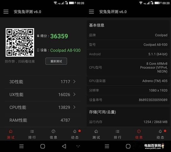 酷派锋尚max跑分多少 酷派锋尚max安兔兔跑分评测