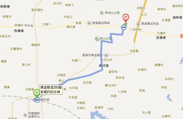 公交车余姚北坫去慈溪