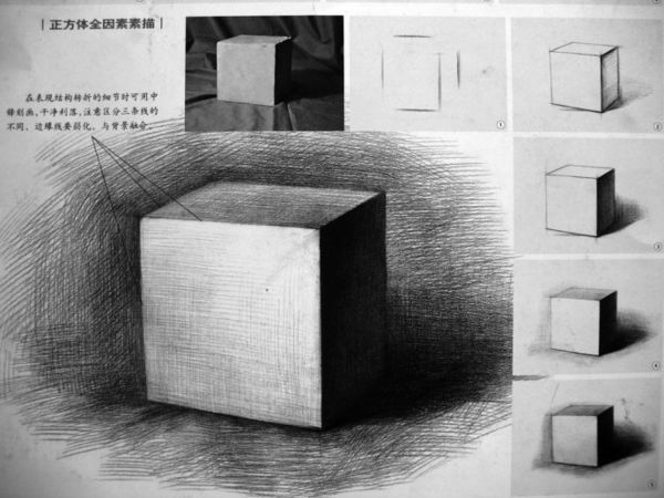 一个素描正方形戴阴影