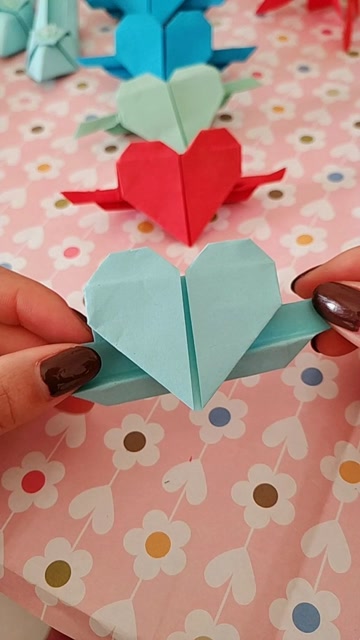 有翅膀的心叠纸教程