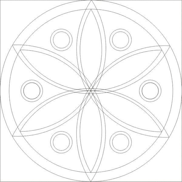 教我画只有圆规和尺子简单的水彩笔画图片