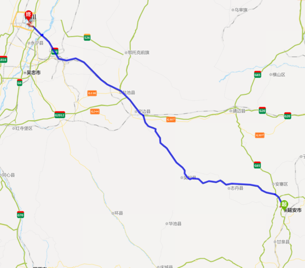 80,隧道限速70 志丹到吴起路段:限速80,隧道限速70 吴起到定边路段