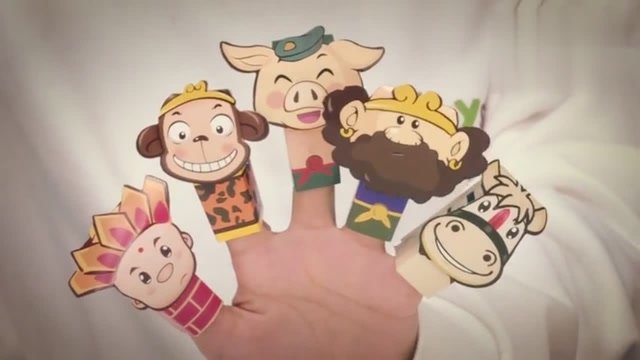 手指玩偶《西游记》故事儿童diy手工制作艺术品