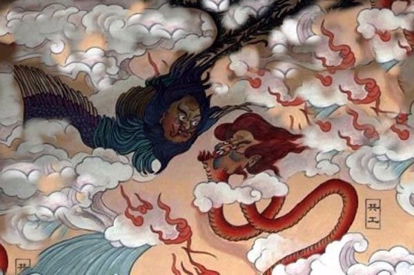 神话故事里共工和祝融打架,共工为什么要撞不周山?