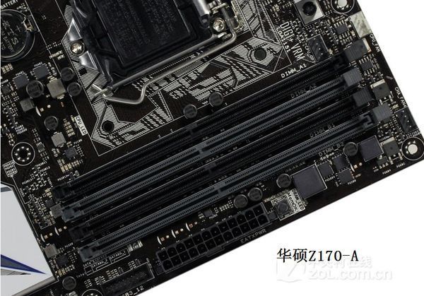 华硕z170-a主板的两条8g内存条位置如何插