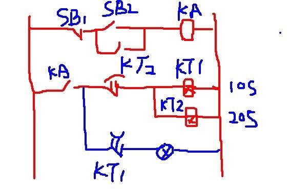 两个时间继电器循环图片
