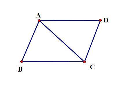 已知如图ab平行于dcad平行于bc求证三角形abc全等于三角形cda