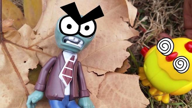 植物大战僵尸版 b>农夫与蛇 /b>,光头僵尸恩将仇报赖上小鸡