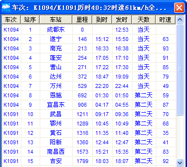 k1094列车时刻表途中经过地