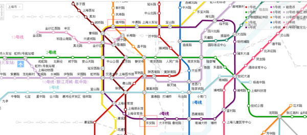 丁丁地图 上海地铁7号线哪站能换4号线