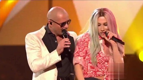 [图]Pitbull ft Kesha - Timber AMA全美音乐奖2013现场版