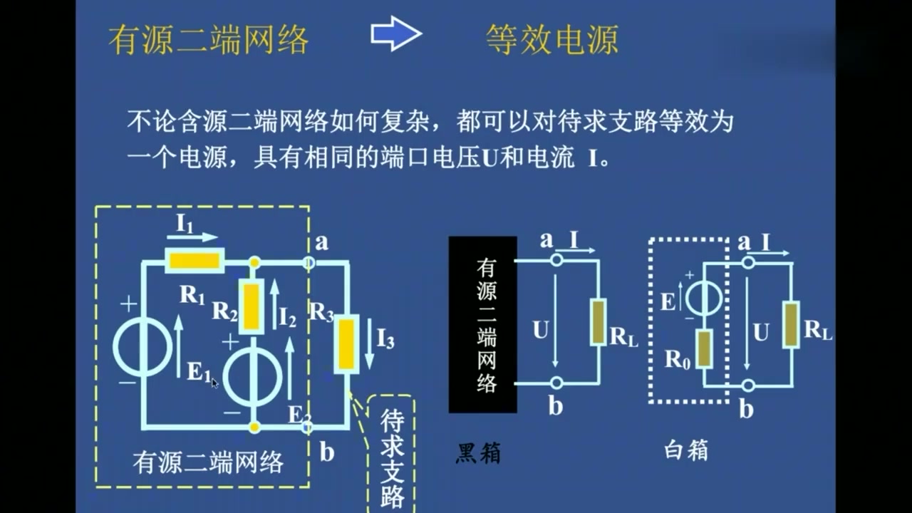 [图]电工学课程:第6讲,戴维南定