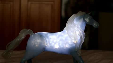 【冰雪奇缘2周边】 elsa坐骑水灵nokk发声玩具欣赏 我爱这水马!