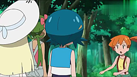 神奇宝贝日月:暴鲤龙袭击小霞,水莲无畏跳下湖里,寻找球球海狮