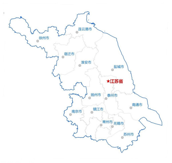 江苏市区分布图图片