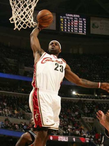 詹姆斯的招牌动作是什么?