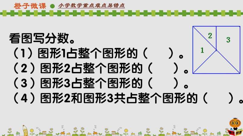 [图]小学数学三年级上册同步练习题,分数的初步认识