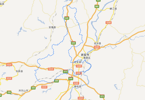 江西吉安县乡镇地图图片