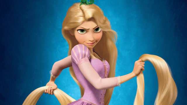 迪士尼出品的 动画长片《 魔发奇缘》,乐佩的头发长到梳一天都梳不完