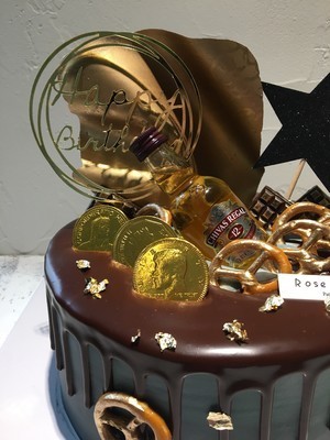 蛋糕金色淋面怎么做的