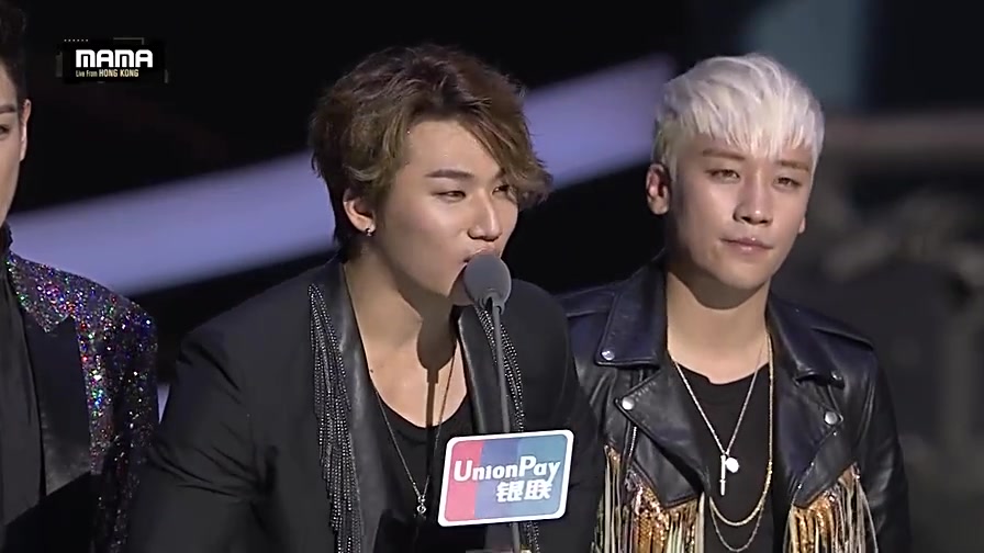 bigbang获 2015mama亚洲音乐 盛典年度最佳歌曲奖