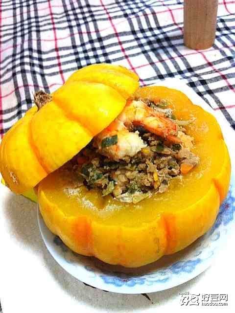 三鲜南瓜盅—金玉满堂