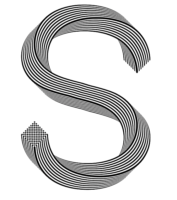 ai制作非常漂亮的立体三维线条文字