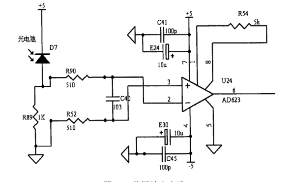 血氧饱和度测量 这是光电二极管接收经过放大的电路