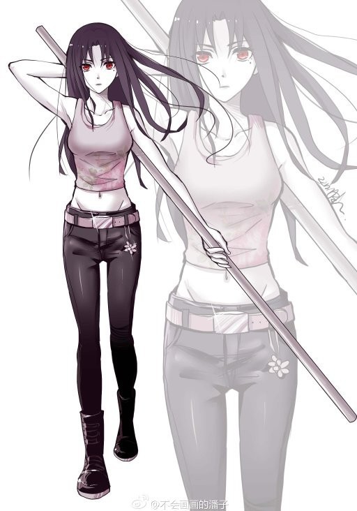 这两个是解雨臣和黑瞎子的性转,应该还有两个是同一个作者吴邪和