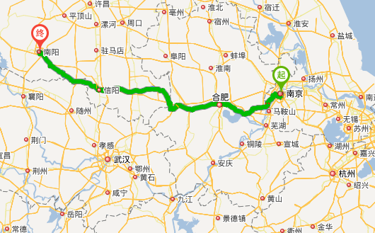 312国道从南京到南阳共多长
