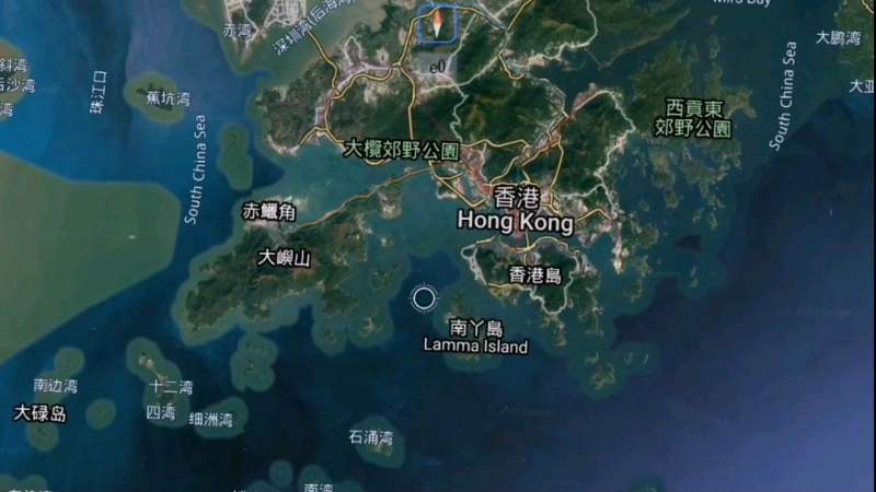 [图]卫星地图,香港和澳门地形交通河流岛屿大比拼