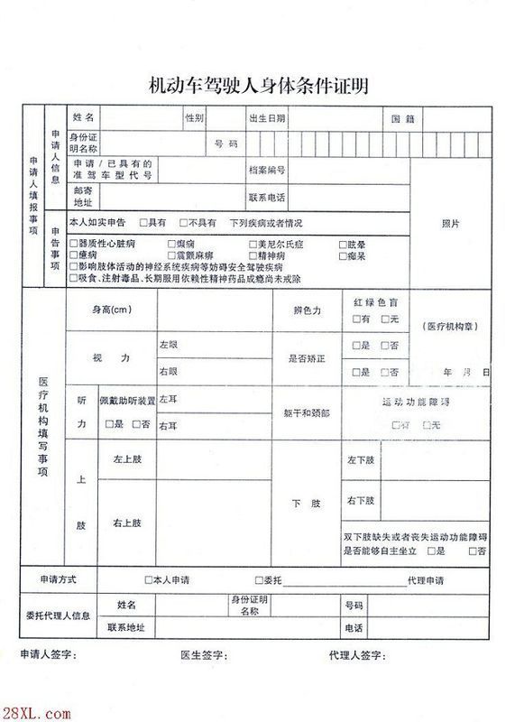 车管所驾驶员体检流程?