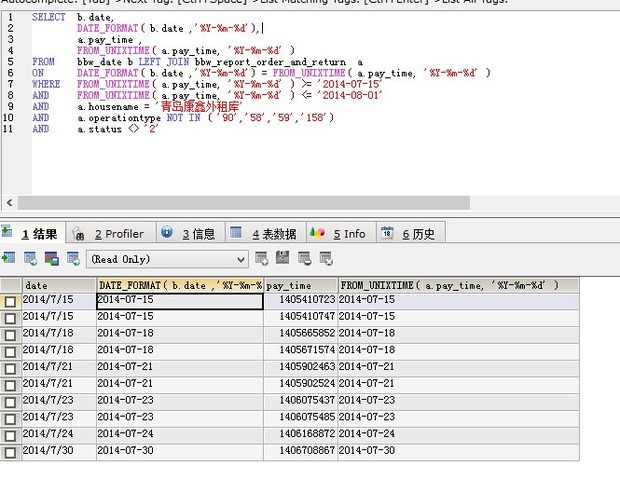 mysql左连接为什么没效果