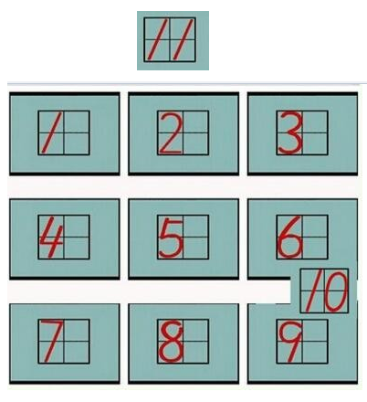 数字1占格图片图片